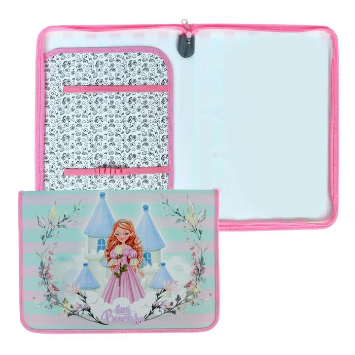 Папка для труда А4, молния вокруг, откидная планка, цветной пластик, ПТР-5, «Нежная принцесса»
Папка для труда А4, молния вокруг, откидная планка, цветной пластик, ПТР-5, «Нежная принцесса»