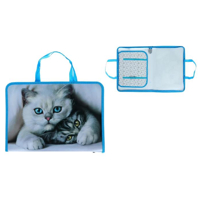 Папка для труда А4 с ручками, молния вокруг, пластиковая, ПТР-6, «Кошачьи нежности»
Папка для труда А4 с ручками, молния вокруг, пластиковая, ПТР-6, «Кошачьи нежности»