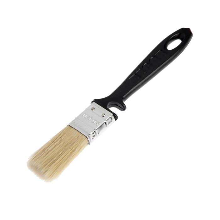 Кисть DECOR Black Edition, 25х12 мм, светлая смешанная щетина, пластиковая ручка 
Кисть DECOR Black Edition, 25х12 мм, светлая смешанная щетина, пластиковая ручка