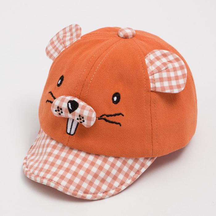 Кепка «Бейсболка» детская, цвет кирпичный, размер 44-46
Кепка «Бейсболка» детская, цвет кирпичный, размер 44-46