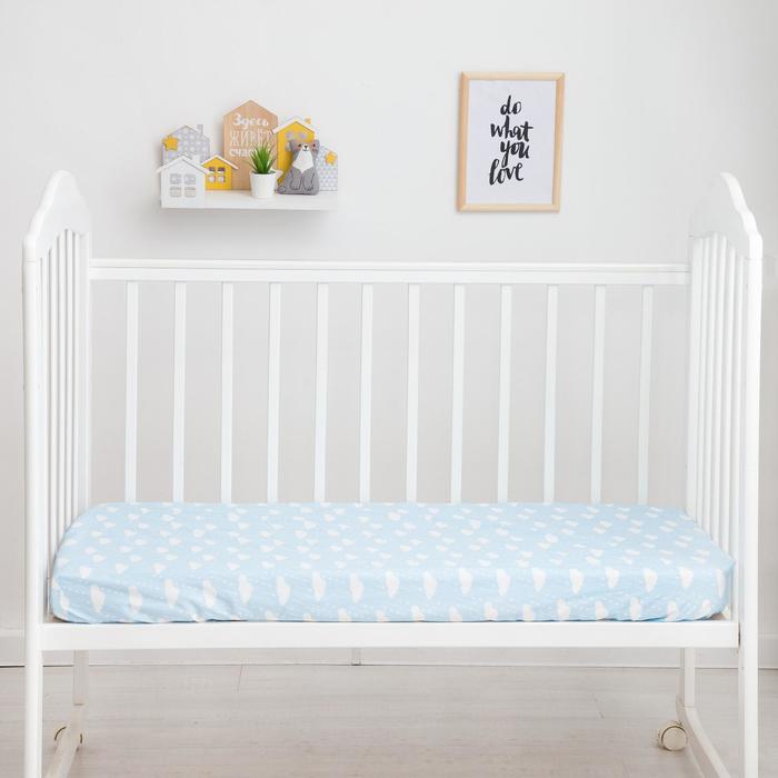 Простыня на резинке "LoveLife" Голубые облачка 60*120+20 см, 100% хлопок, сатин
Простыня на резинке "LoveLife" Голубые облачка 60*120+20 см, 100% хлопок, сатин