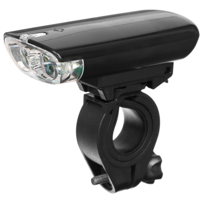 Фонарь велосипедный передний JY-7021, 2 белых светодиода
Фонарь велосипедный передний JY-7021, 2 белых светодиода