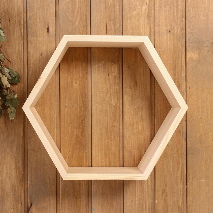 Полка "Соты" из СОСНЫ, 42х36,5х12 см
Полка "Соты" из СОСНЫ, 42х36,5х12 см