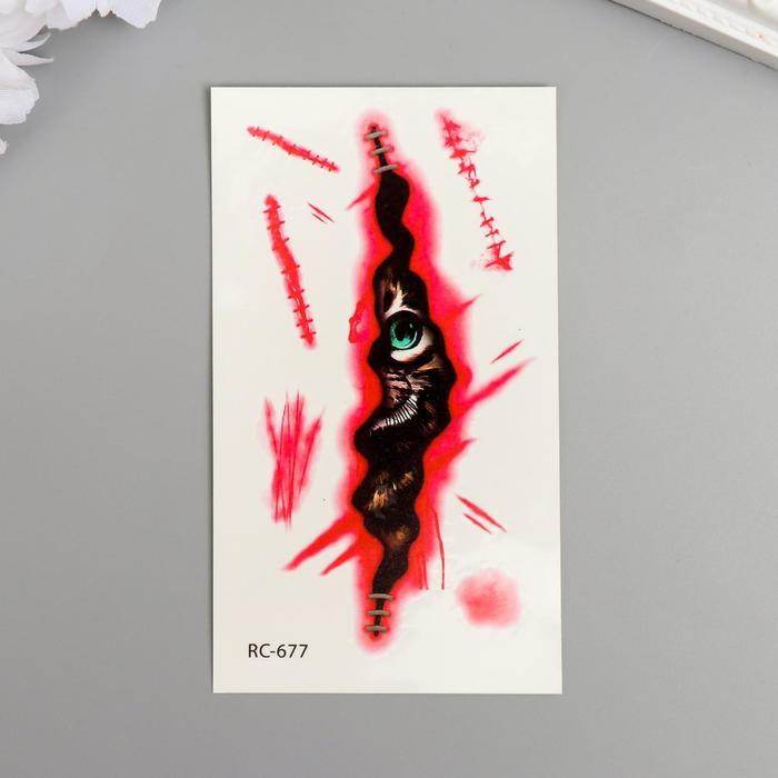 Татуировка на тело цветная "Глаз в ране" 10,5х6 см
Татуировка на тело цветная "Глаз в ране" 10,5х6 см