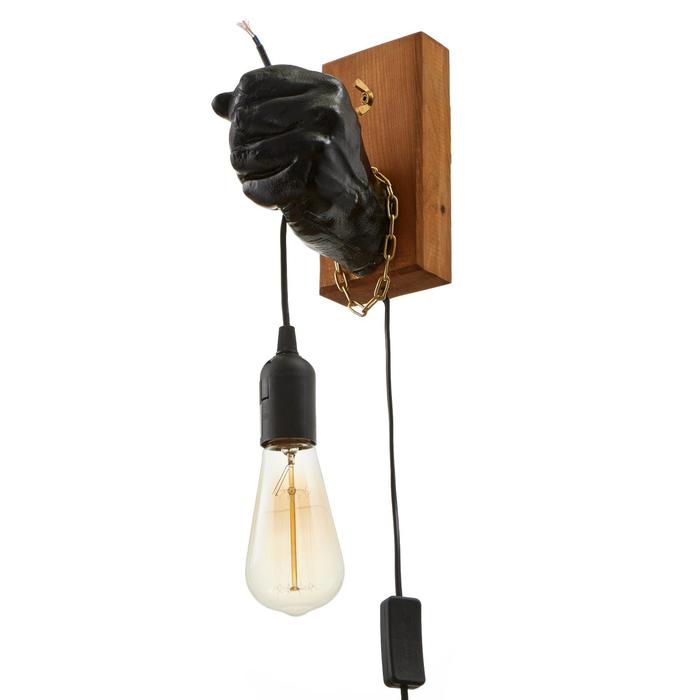 Бра "Левая рука" E27 60Вт черный 18х18х10 см
Бра "Левая рука" E27 60Вт черный 18х18х10 см