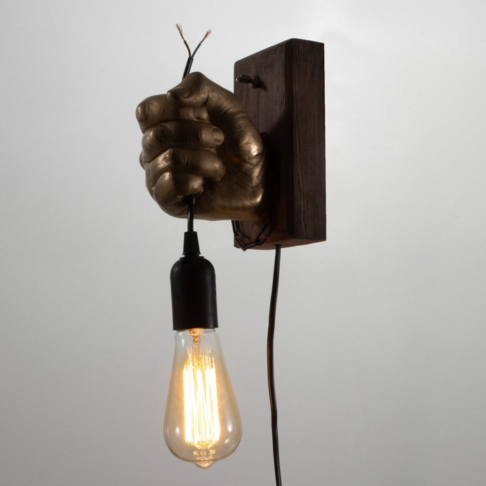 Бра "Правая рука" E27 60Вт золото 18х18х10 см
Бра "Правая рука" E27 60Вт золото 18х18х10 см