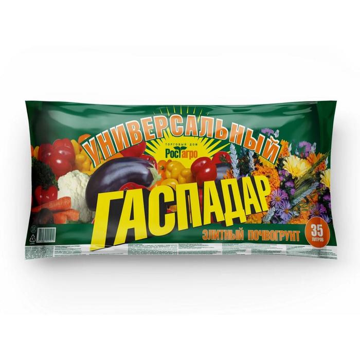 Почвогрунт элитный Универсальный "Гаспадар", 35 л
Почвогрунт элитный Универсальный "Гаспадар", 35 л