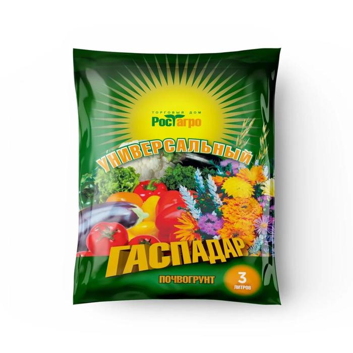 Почвогрунт Универсальный "Гаспадар", 3 л
Почвогрунт Универсальный "Гаспадар", 3 л