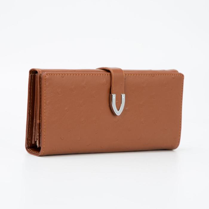 Кошелёк на кнопке, цвет коричневый
Кошелёк на кнопке, цвет коричневый