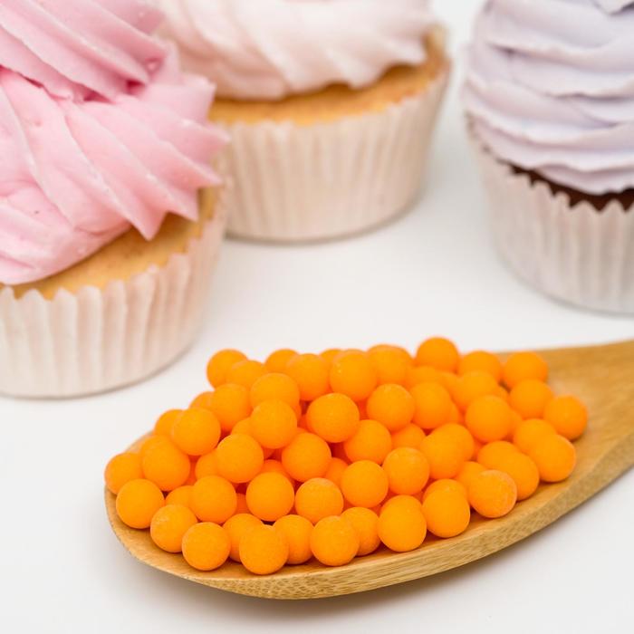 Кондитерская посыпка шарики 8 мм, оранжевые перламутровые, 50 г
Кондитерская посыпка шарики 8 мм, оранжевые перламутровые, 50 г