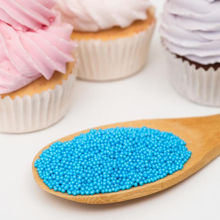 Кондитерская посыпка шарики 2 мм, голубые глянцевые, 50 г
Кондитерская посыпка шарики 2 мм, голубые глянцевые, 50 г