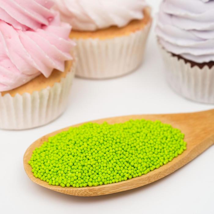 Кондитерская посыпка шарики 2 мм, зелёные глянцевые, 50 г
Кондитерская посыпка шарики 2 мм, зелёные глянцевые, 50 г