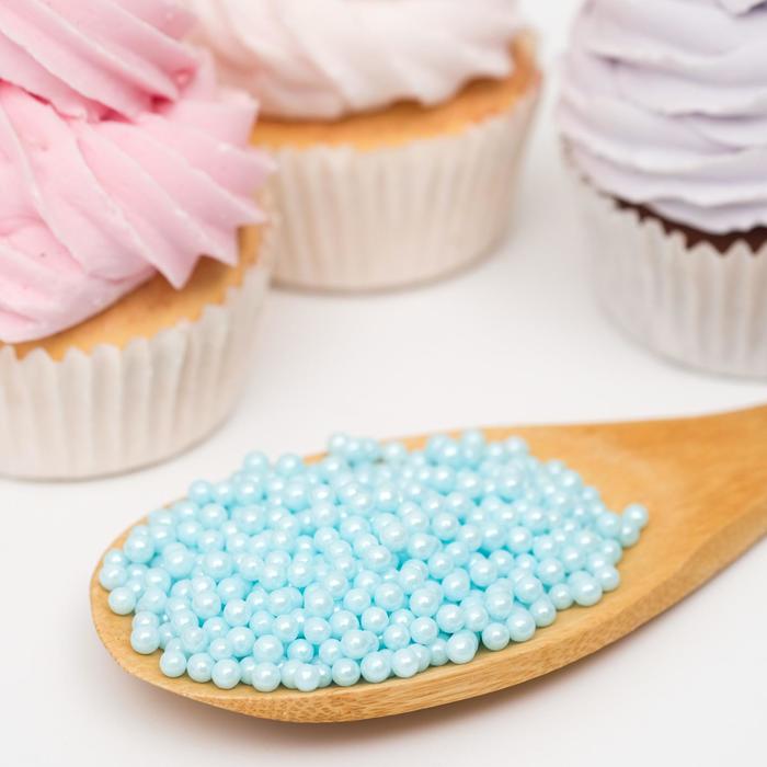 Кондитерская посыпка шарики 4 мм, синие глянцевые, 50 г
Кондитерская посыпка шарики 4 мм, синие глянцевые, 50 г