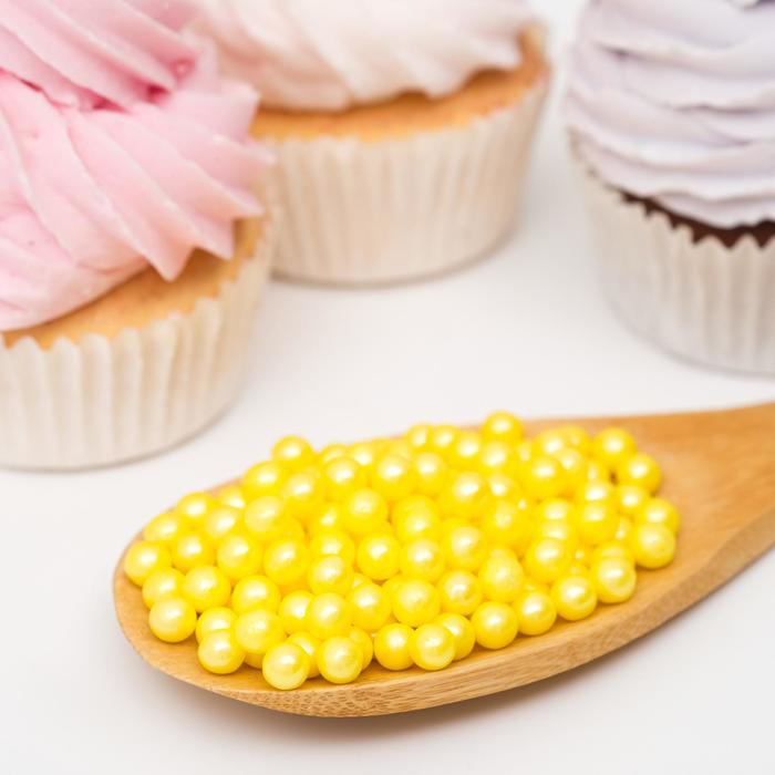 Кондитерская посыпка шарики 6 мм, жёлтые глянцевые, 50 г
Кондитерская посыпка шарики 6 мм, жёлтые глянцевые, 50 г