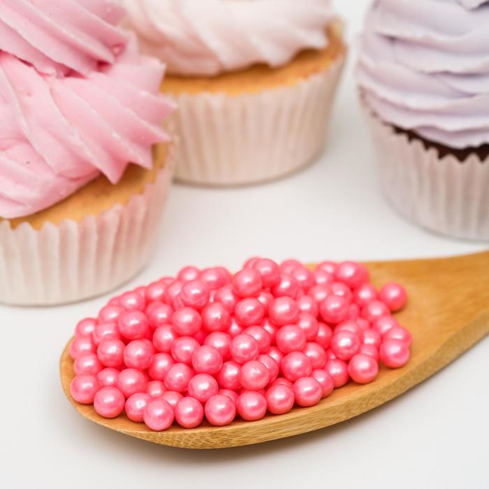 Кондитерская посыпка шарики 6 мм, розовые глянцевые, 50 г
Кондитерская посыпка шарики 6 мм, розовые глянцевые, 50 г