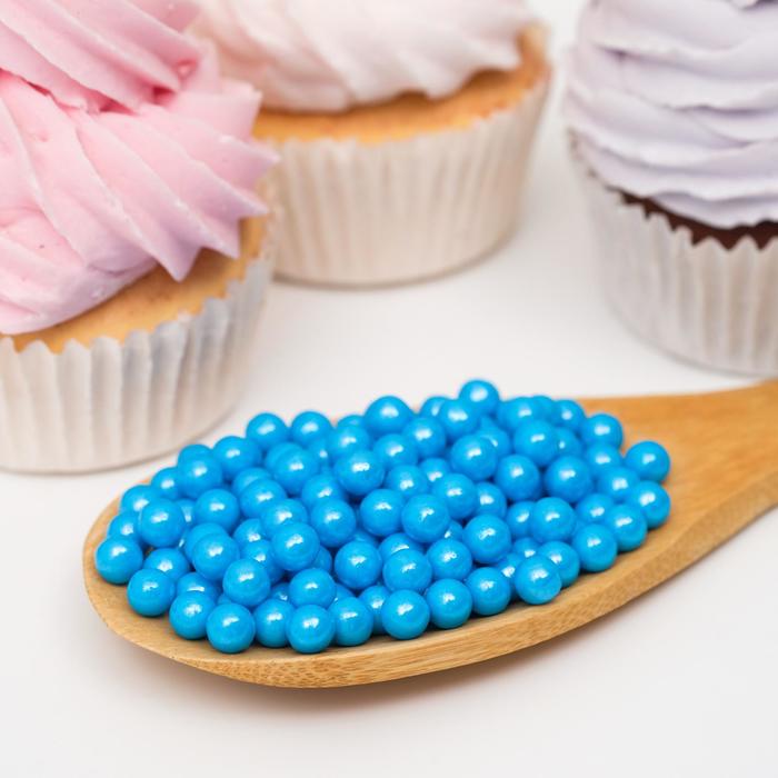 Кондитерская посыпка шарики 6 мм, синие глянцевые, 50 г
Кондитерская посыпка шарики 6 мм, синие глянцевые, 50 г