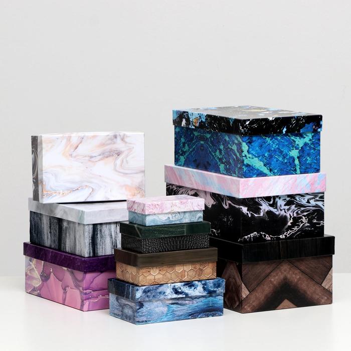 Набор коробок 10 в 1 "Текстуры-2", 30,5 х 20 х 13 - 12 х 6,5 х 4 см
Набор коробок 10 в 1 "Текстуры-2", 30,5 х 20 х 13 - 12 х 6,5 х 4 см