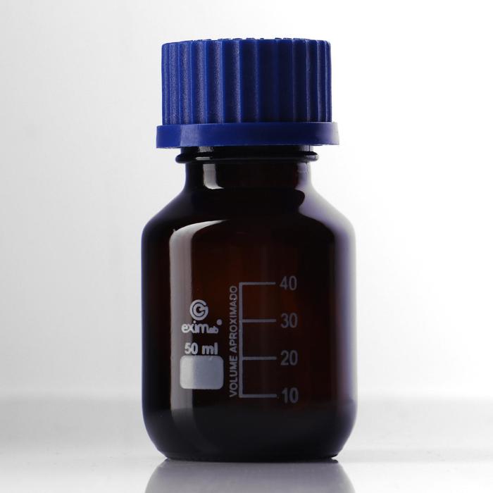 Банка лабораторная из темного стекла с делениями и винтовой полипропиленовой крышкой 50 мл
Банка лабораторная из темного стекла с делениями и винтовой полипропиленовой крышкой 50 мл