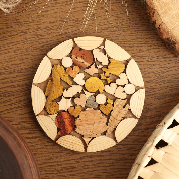 Подставка под горячее "Морская", 11 см, можжевельник, микс
Подставка под горячее "Морская", 11 см, можжевельник, микс