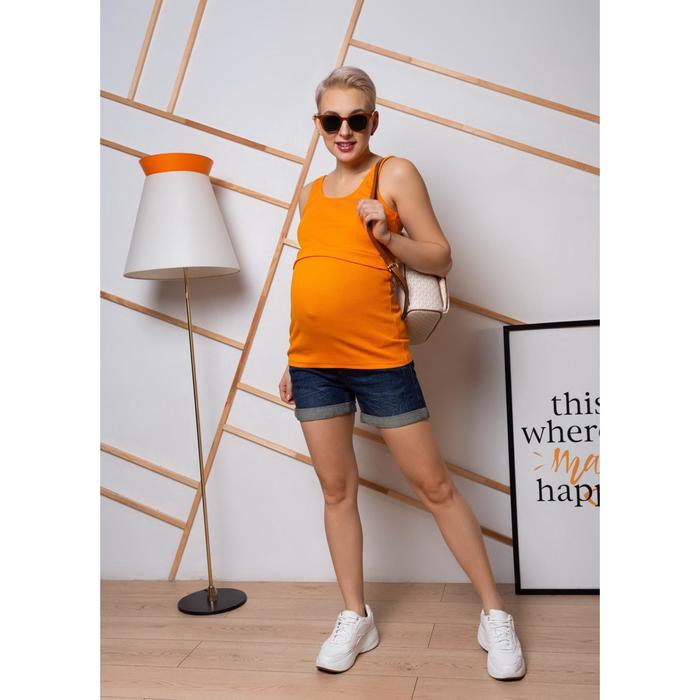 Майка для беременных «Лайза», размер 42, цвет оранжевый
Майка для беременных «Лайза», размер 42, цвет оранжевый