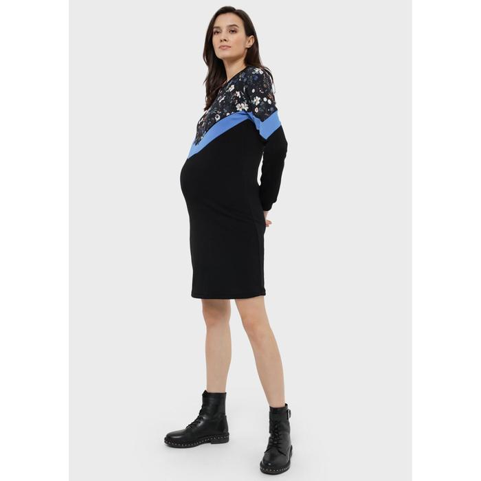 фото Платье утеплённое для беременных «холи», размер 46, цвет чёрный i love mum