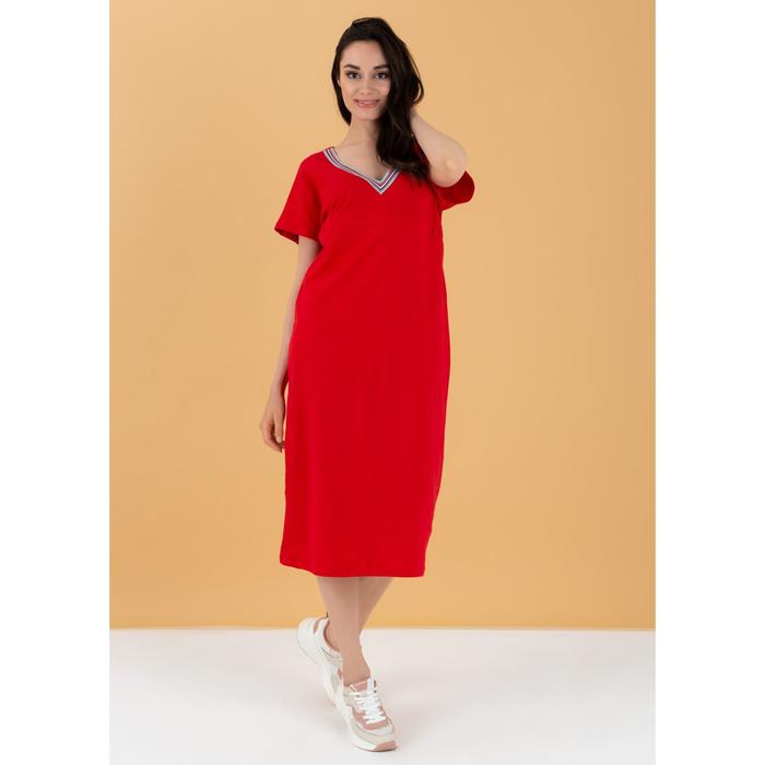 Платье-футболка для беременных «Эйприл», размер 50, цвет красный
Платье-футболка для беременных «Эйприл», размер 50, цвет красный
