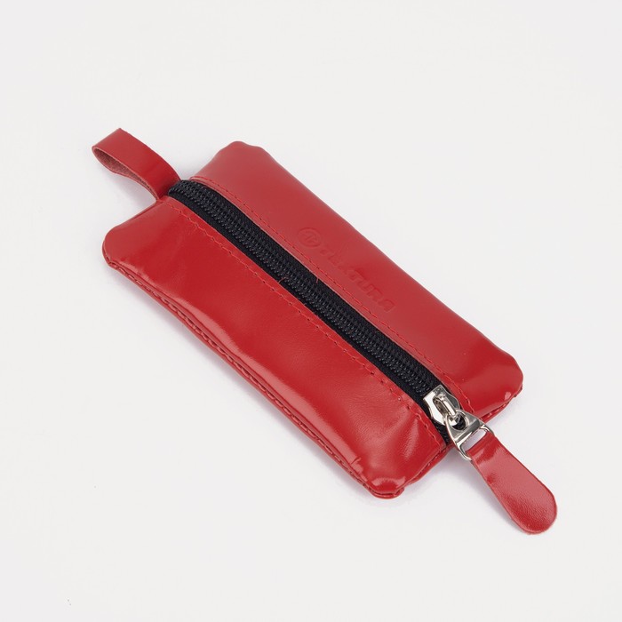 Ключница на молнии, длина 12см, металлическое кольцо, цвет алый
Ключница на молнии, длина 12см, металлическое кольцо, цвет алый