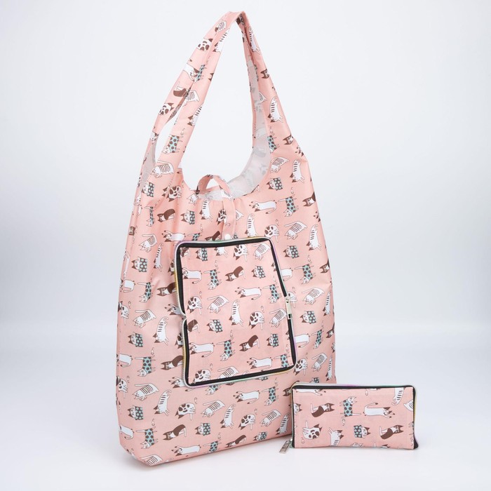 Сумка складная в кошелёк на кнопке, цвет бежевый
Сумка складная в кошелёк на кнопке, цвет бежевый