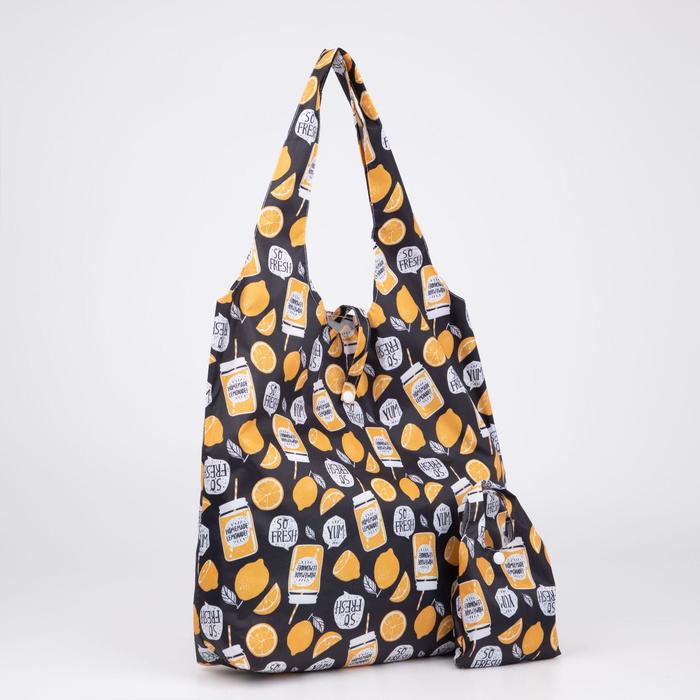 Сумка складная на кнопке, цвет чёрный/жёлтый
Сумка складная на кнопке, цвет чёрный/жёлтый