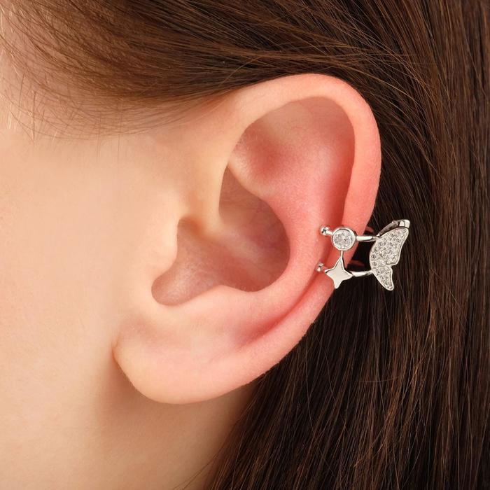 Серьга "Каффа" крылья бабочки, цвет белый в серебре
Серьга "Каффа" крылья бабочки, цвет белый в серебре