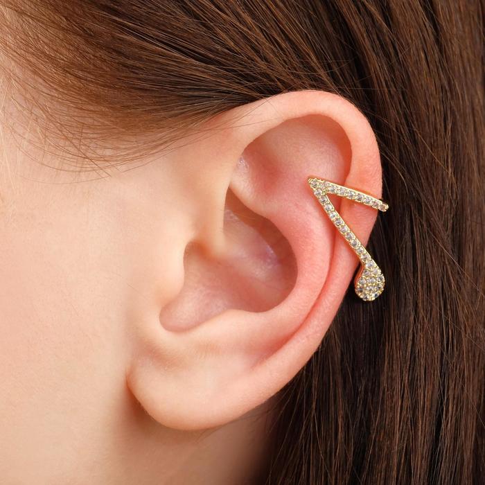 Серьга "Каффа" нота, цвет белый в золоте
Серьга "Каффа" нота, цвет белый в золоте