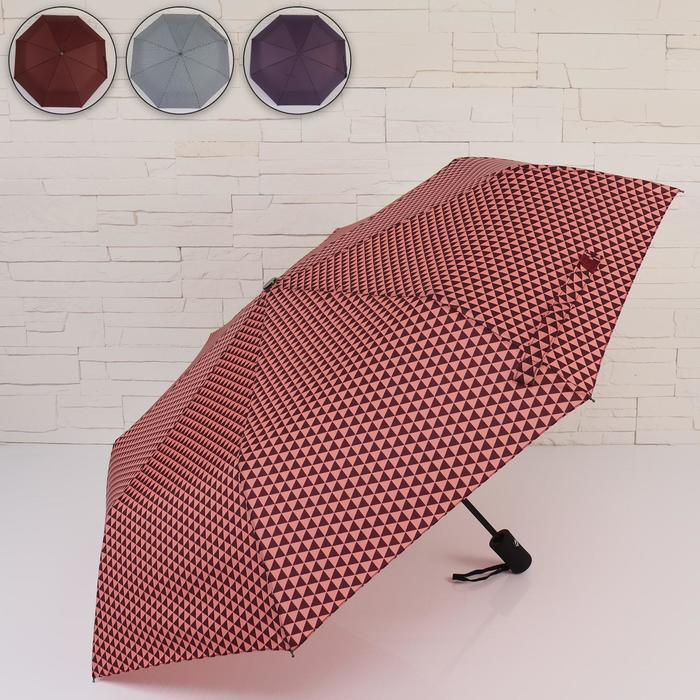 Зонт автоматический «Wilma», ветроустойчивый, 3 сложения, 8 спиц, R = 47 см, цвет МИКС
Зонт автоматический «Wilma», ветроустойчивый, 3 сложения, 8 спиц, R = 47 см, цвет МИКС