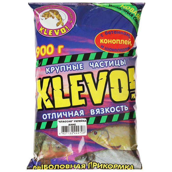 фото Прикормка «klevo-классик» уклейка, цвет зелёный, анис klevo!