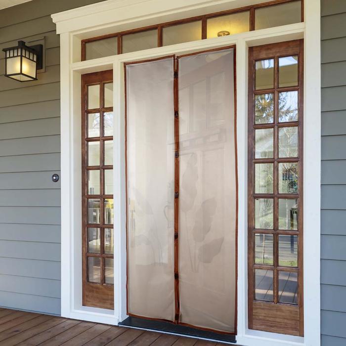 Сетка антимоскитная на магнитах для защиты от насекомых «Тропические листы», 100×210 см, цвет коричневый МИКС
Сетка антимоскитная на магнитах для защиты от насекомых «Тропические листы», 100×210 см, цвет коричневый МИКС