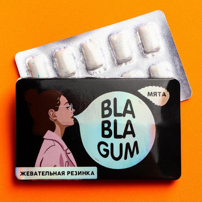 Жевательная резинка Bla Bla gum в блистере, вкус: мята, 13 г.
Жевательная резинка Bla Bla gum в блистере, вкус: мята, 13 г.