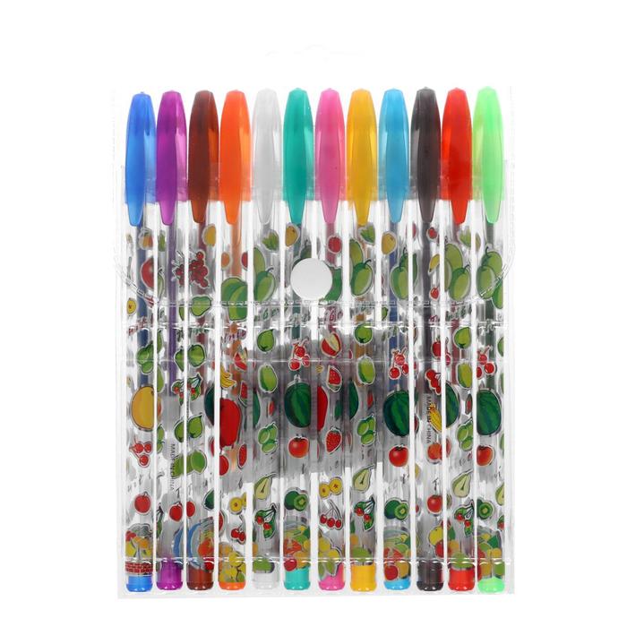 Набор гелевых ручек "Фрукты", 12 цветов в блистере
Набор гелевых ручек "Фрукты", 12 цветов в блистере