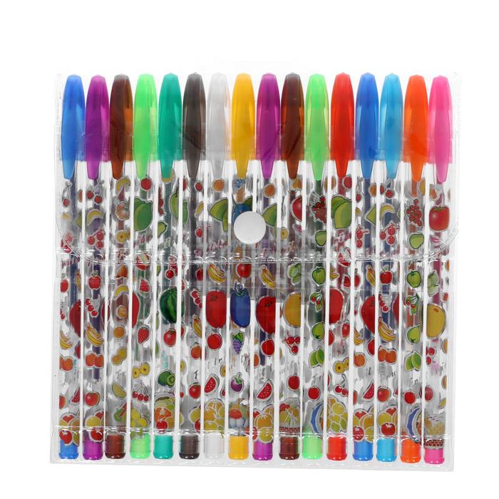 Набор гелевых ручек "Фрукты", 16 цветов, в блистере
Набор гелевых ручек "Фрукты", 16 цветов, в блистере