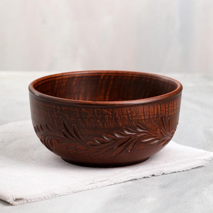 Салатник "Резной узор", декор, красная глина, 1 л
Салатник "Резной узор", декор, красная глина, 1 л