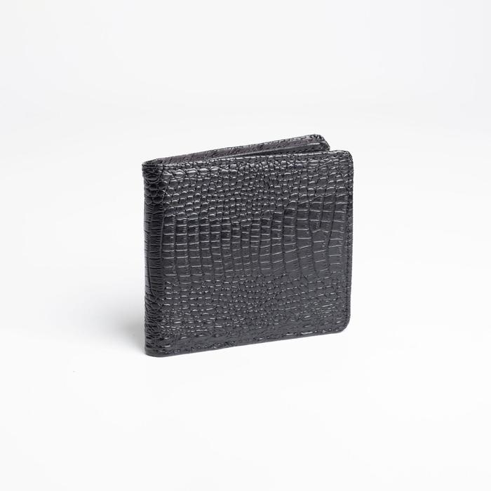 Портмоне без застёжки, для купюр, для карт, для монет, цвет чёрный
Портмоне без застёжки, для купюр, для карт, для монет, цвет чёрный