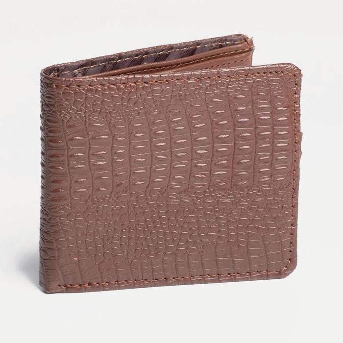 Портмоне без застёжки, для купюр, для карт, для монет, цвет коричневый
Портмоне без застёжки, для купюр, для карт, для монет, цвет коричневый