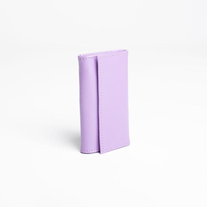 Ключница на кнопках, длина 11,5 см, 6 карабинов, цвет сиреневый
Ключница на кнопках, длина 11,5 см, 6 карабинов, цвет сиреневый