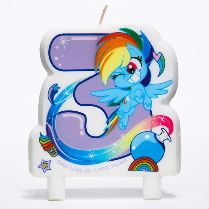 Свеча в торт цифра 3, Little Pony
Свеча в торт цифра 3, Little Pony