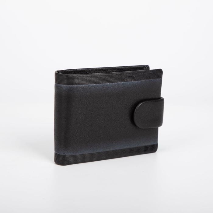 Портмоне на кнопке, для купюр, для карт, для монет, цвет чёрный
Портмоне на кнопке, для купюр, для карт, для монет, цвет чёрный