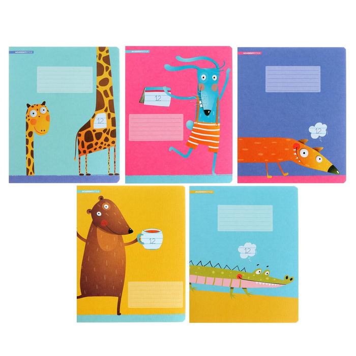 Тетрадь 12 листов в линейку "Зверята на позитиве", текстурная обложка, блок офсет, МИКС
Тетрадь 12 листов в линейку "Зверята на позитиве", текстурная обложка, блок офсет, МИКС