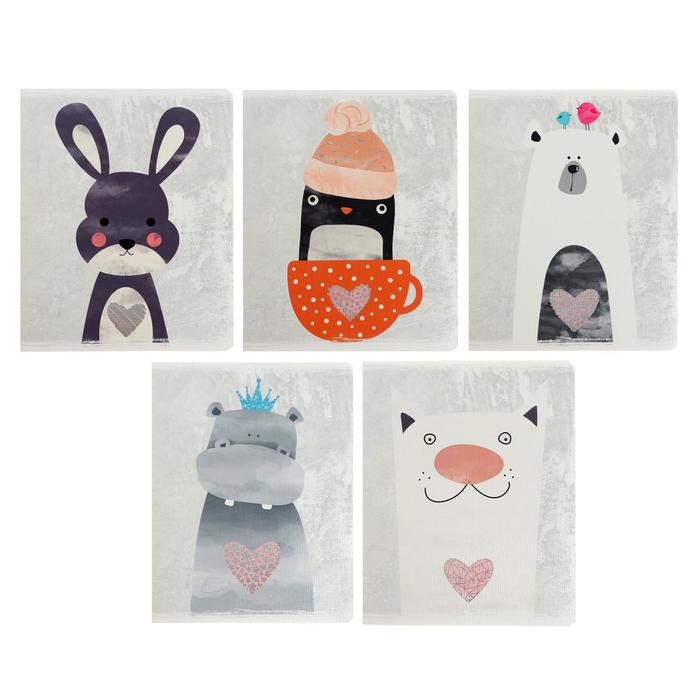 Тетрадь 48 листов в клетку "Дружелюбные зверюшки", текстурная обложка "лён", тиснение фольгой, блок офсет, МИКС
Тетрадь 48 листов в клетку "Дружелюбные зверюшки", текстурная обложка "лён", тиснение фольгой, блок офсет, МИКС