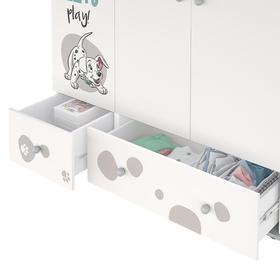 Шкаф трехсекционный Polini kids Disney baby «101 Далматинец», цвет белый-серый
Шкаф трехсекционный Polini kids Disney baby «101 Далматинец», цвет белый-серый