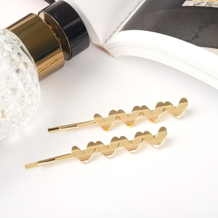 Невидимка для волос "Либерти" (набор 2 шт) 7 см, сердечки, золото
Невидимка для волос "Либерти" (набор 2 шт) 7 см, сердечки, золото