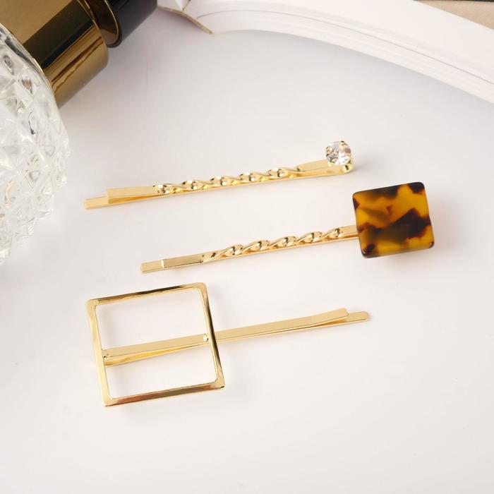 Невидимка для волос "Либерти" (набор 3 шт) 6 см и 5,5 см, камень квадраты, золотисто-коричневый 5503
Невидимка для волос "Либерти" (набор 3 шт) 6 см и 5,5 см, камень квадраты, золотисто-коричневый 5503