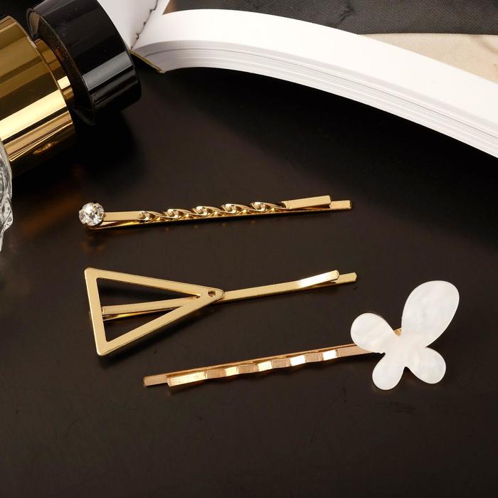 Невидимка для волос "Либерти" (набор 3 шт) 6 см и 5,5 см, бабочка, золотисто-белый
Невидимка для волос "Либерти" (набор 3 шт) 6 см и 5,5 см, бабочка, золотисто-белый