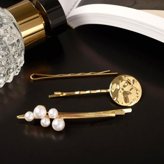 Невидимка для волос "Либерти" (набор 3 шт) 5,5 см и 7 см, бусинки круг, золотисто-белый
Невидимка для волос "Либерти" (набор 3 шт) 5,5 см и 7 см, бусинки круг, золотисто-белый